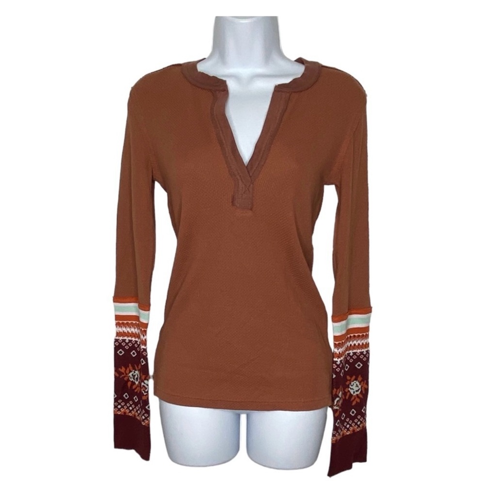 Free People Mikah Layering Cuff Thermal Top NWT